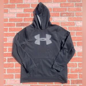 Men’s Under Armour Logo Heavyweight Hoodie Xl Black